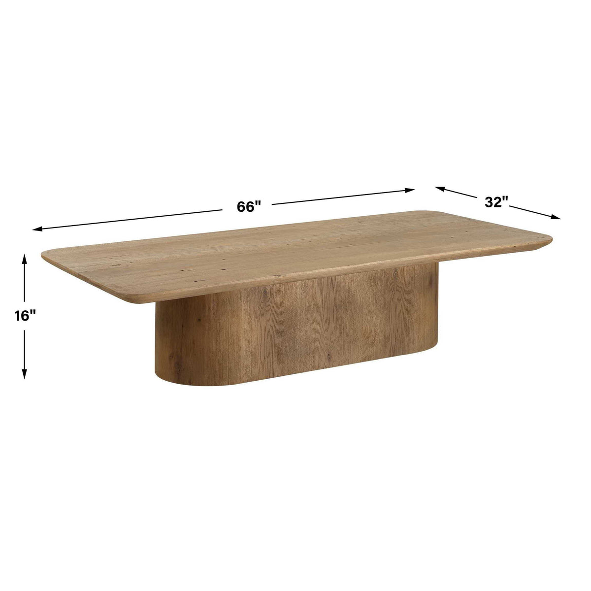 Camerlin Coffee Table Oak - Light Brown by Uttermost - View 9