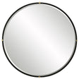Bonded Round Mirror - Black by Uttermost - View 1
