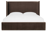Archives Queen Upholstered Shelter Bed - Dark Brown by Hooker Furniture - View 3