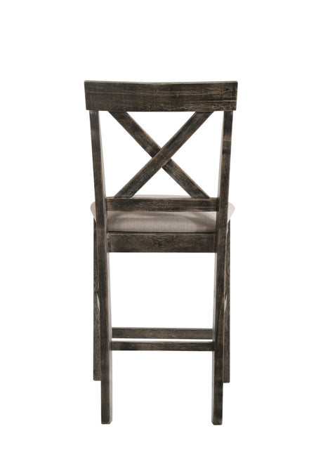 Martha II Weathered Gray Finish 7 PCs Counter Height Dining Room Set - sold by Home Elegance USA