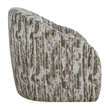 Mari Boucle Swivel Chair - Green / White by Uttermost - View 7