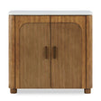 Mebarak Reeded 2 Door Cabinet Bronze,White,Woodtone - Light Brown / White by Uttermost - View 1