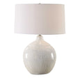 Dribble White Glaze Table Lamp by Uttermost - View 1