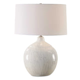 Dribble White Glaze Table Lamp by Uttermost - View 1