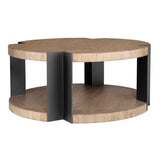 Loana Industrial Coffee Table - Light Brown / Black by Uttermost - View 3