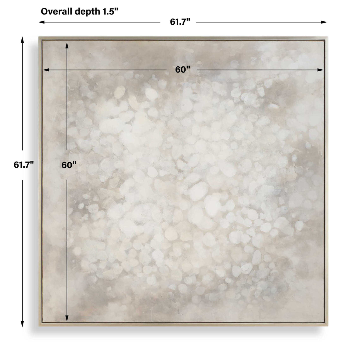 Out Of Focus Framed Abstract Art - Gray / White by Uttermost - View 7