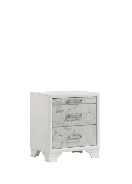 Soul Modern Style King 4PC Bedroom Set Made with wood in White (CA Inventory) - sold by Home Elegance USA