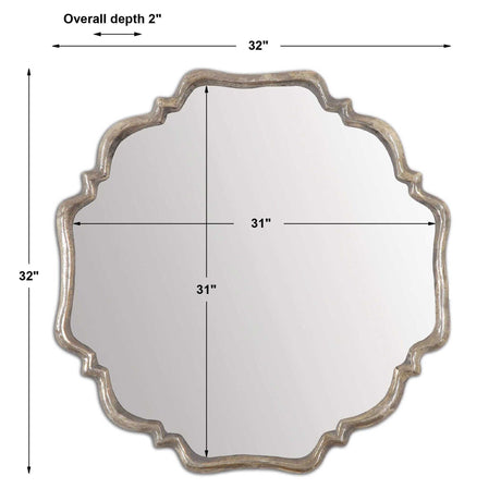 Valentia Mirror - Silver by Uttermost - View 3