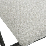 Brisby Fabric Small Bench - Light Gray by Uttermost - View 6