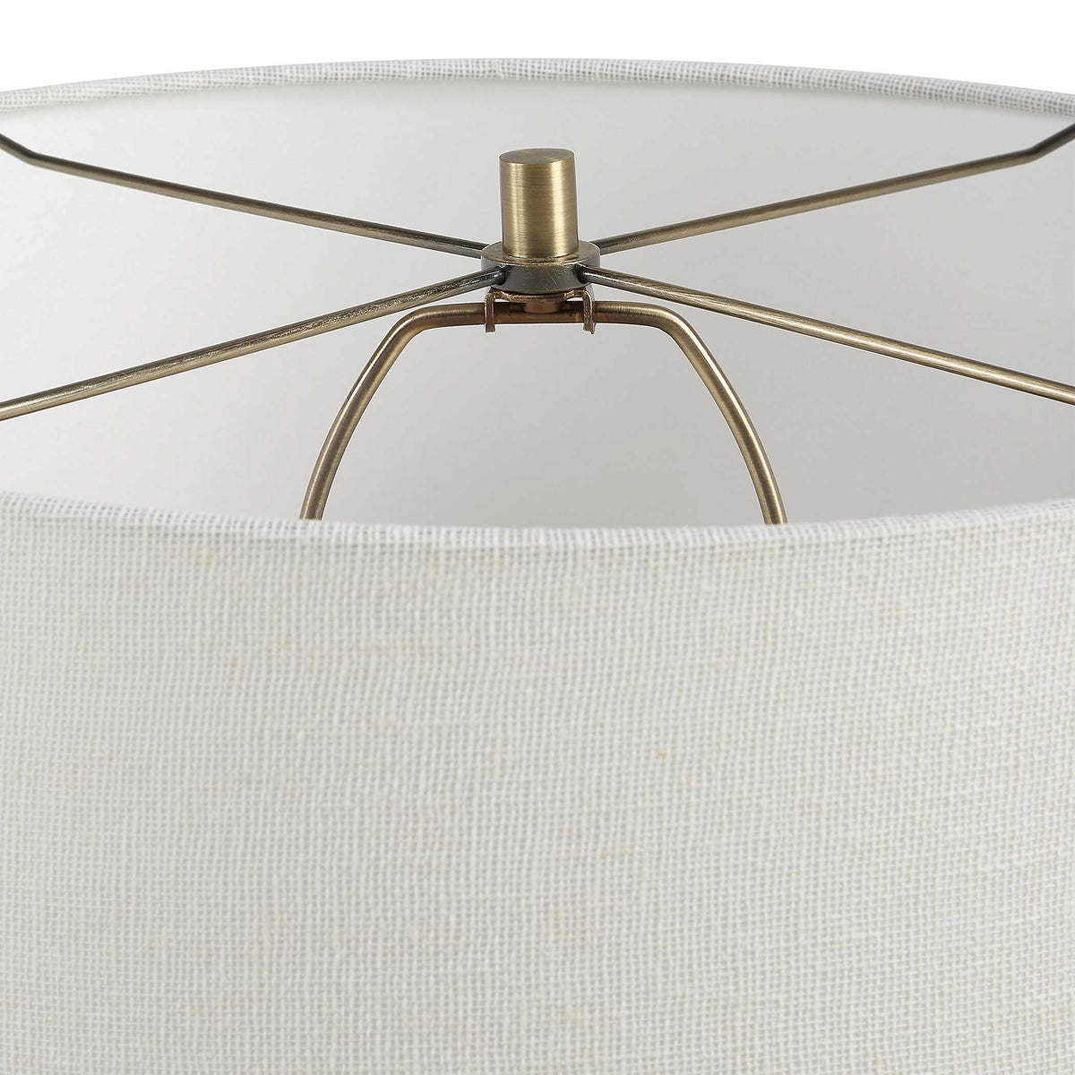 Rya Ceramic Table Lamp - Dark Brown by Uttermost - View 6