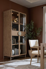 Sonnet Display Cabinet - Dark Gray / Light Brown by Hooker Furniture - View 2