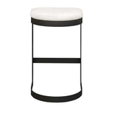 Maude Outdoor Bar Stool - White / Black by Uttermost - View 7