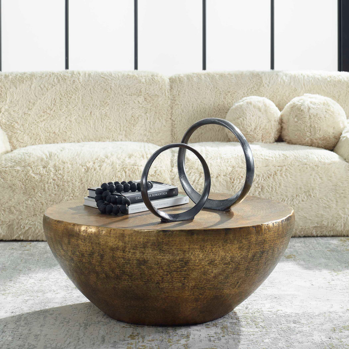 Gilded Dome Coffee Table - Gold by Uttermost - View 5