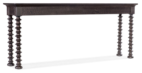 Big Sky Turned Leg Sofa Table - Black by Hooker Furniture - View 2