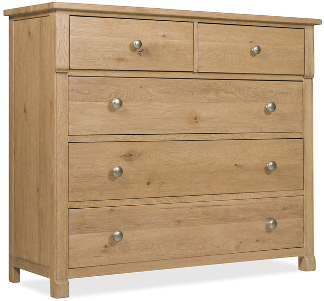 Driftwood Five-Drawer Chest Buckboard - Light Brown by Hooker Furniture - View 1