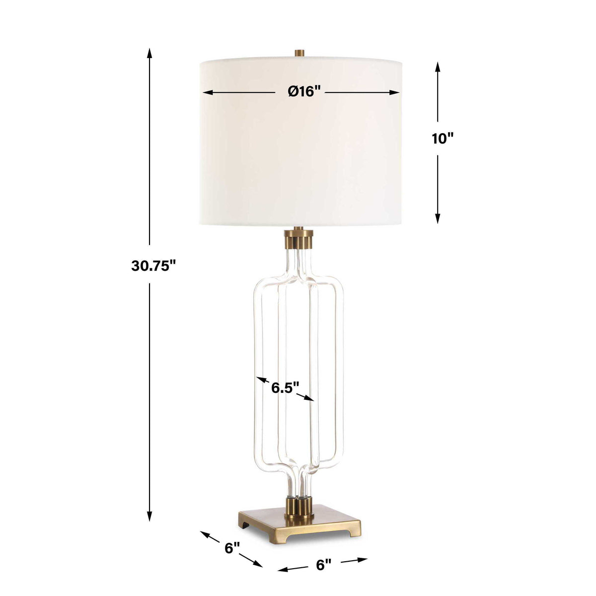 Outline Cordless LED Table Lamp - Gold by Uttermost - View 10