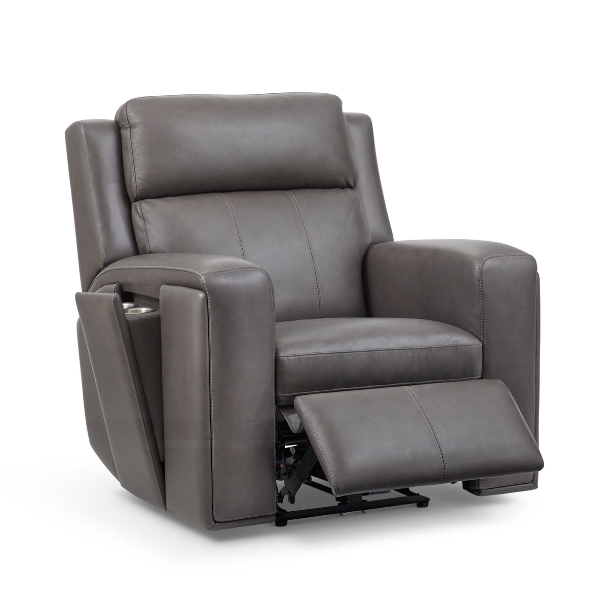 Wyatt Power Recliner With Power Headrest & Lumbar - Gunmetal | Flexsteel