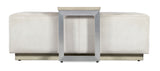 Melange Bridged Coffee Table - Beige / Silver by Hooker Furniture - View 3