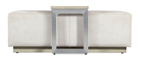 Melange Bridged Coffee Table - Beige / Silver by Hooker Furniture - View 3