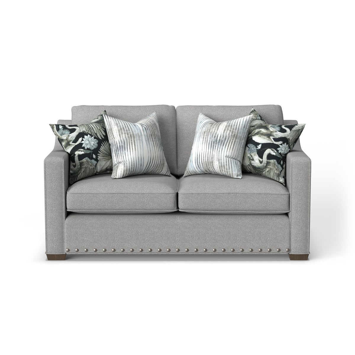 Milo Fabric Loveseat With Nailhead Trim | Flexsteel