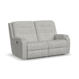 Arlo Transitional Fabric Power Reclining Loveseat | Flexsteel