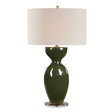 Curhan Glaze Table Lamp - Dark Green by Uttermost - View 1