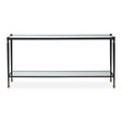 Javana Glass / Iron Console Table Brass,Bronze - Black by Uttermost - View 1