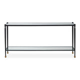 Javana Glass / Iron Console Table Brass,Bronze - Black by Uttermost - View 1