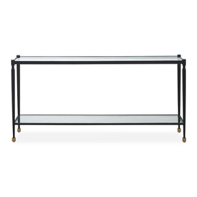 Javana Glass / Iron Console Table Brass,Bronze - Black by Uttermost - View 1
