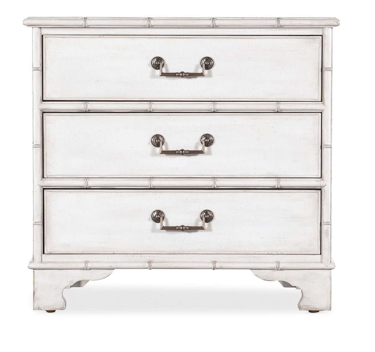 Charleston Three-Drawer Nightstand - White by Hooker Furniture - View 2
