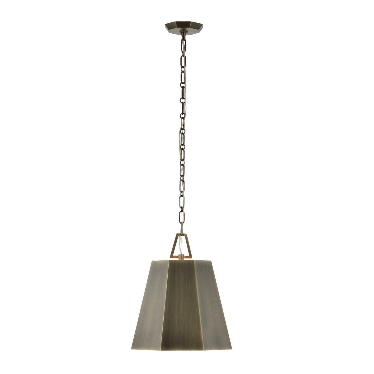 Granada 1 Light Hexagon Pendant - Dark Gray by Uttermost - View 7