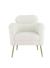 Acme - Connock Accent Chair AC00124 White Teddy Sherpa
