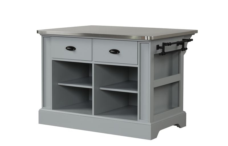 Acme - Urrur Kitchen Island AC00187 Gray Finish