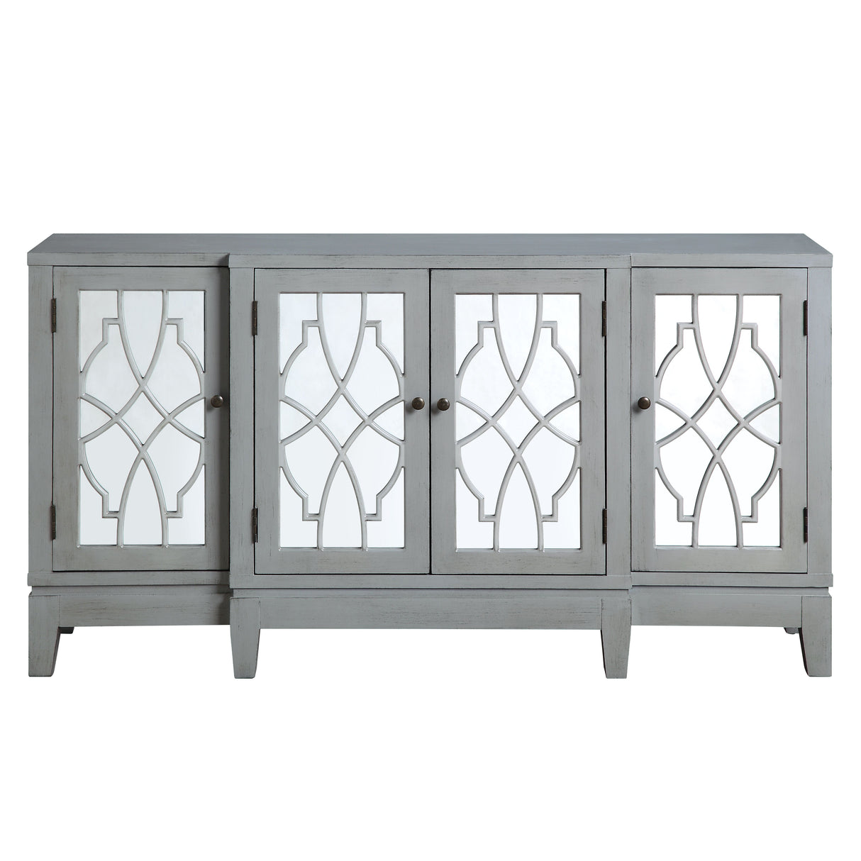 Acme - Magdi Console Cabinet AC00196 Antique Gray Finish