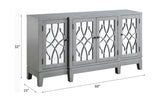 Acme - Magdi Console Cabinet AC00196 Antique Gray Finish