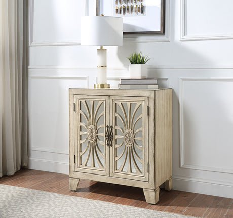 Acme - Nalani Console Cabinet AC00197 Antique White Finish