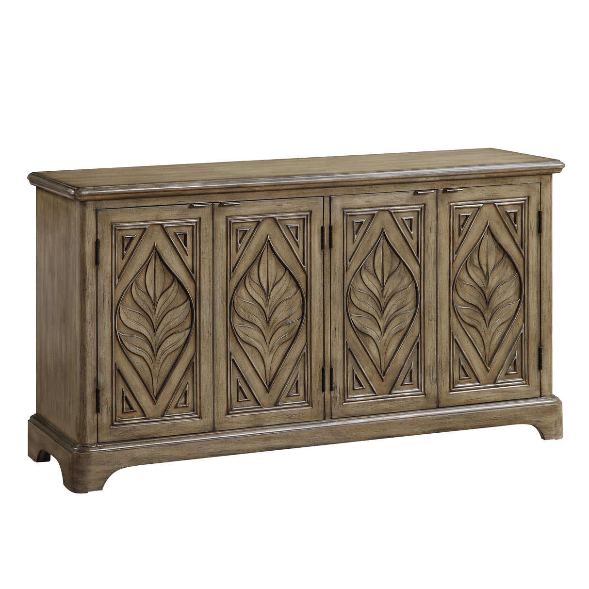 Acme - Orana Console Cabinet AC00198 Oak Finish