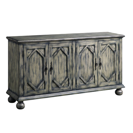 Acme - Pavan Console Cabinet AC00199 Rustic Gray Finish