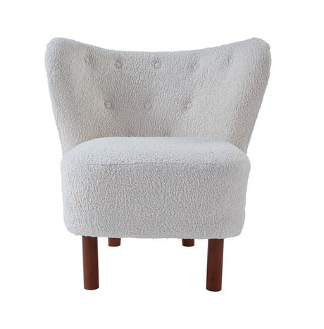 Acme - Zusud Accent Chair AC00228 White Teddy Sherpa