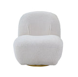 Acme - Yedaid Accent Chair W/Swivel AC00231 White Teddy Sherpa