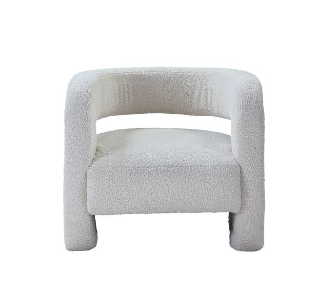 Acme - Yitua Accent Chair AC00233 White Teddy Sherpa