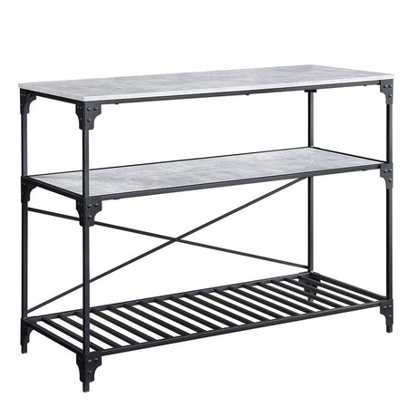 Acme - Jakob Kitchen Island AC00272 Black & Concrete Finish