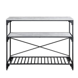 Acme - Jakob Kitchen Island AC00272 Black & Concrete Finish