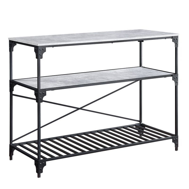 Acme - Jakob Kitchen Island AC00272 Black & Concrete Finish