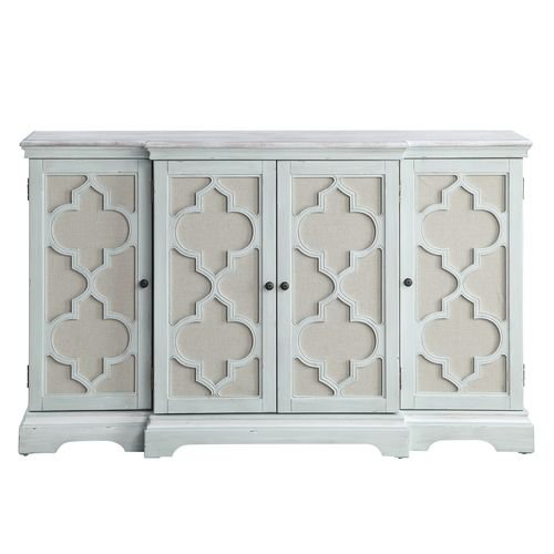 Adelle Console Cabinet AC00279 Light Teal Finish | Acme - AC00279 - Home Elegance USA - 3