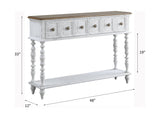 Bence Console Table AC00280 Dark Charcoal & Antique White Finish | Acme - AC00280 - Home Elegance USA - 5