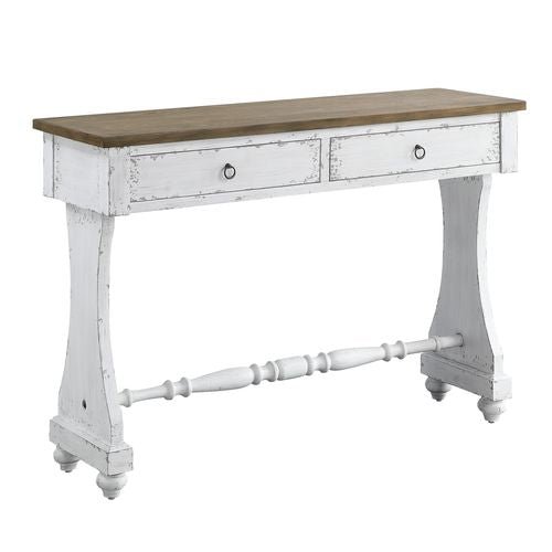 Carminda Console Table AC00281 Antique White Finish | Acme - AC00281 - Home Elegance USA - 2