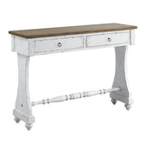 Acme - Carminda Console Table AC00281 Antique White Finish