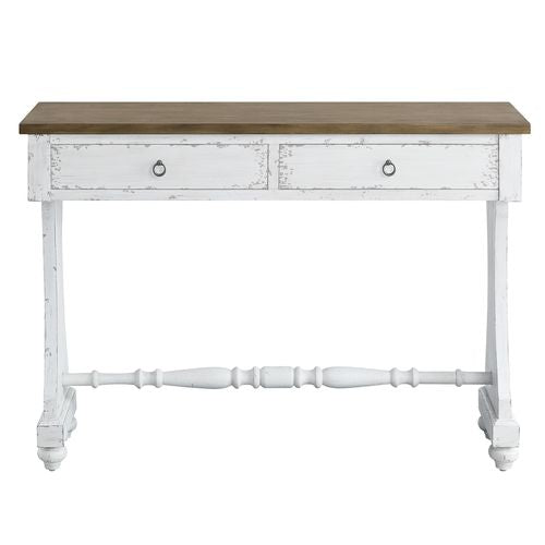 Acme - Carminda Console Table AC00281 Antique White Finish