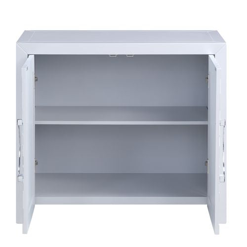 Acme - Cicero Console Cabinet AC00282 Platinum Finish